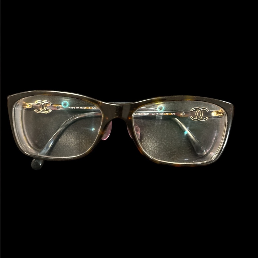Vintage Chanel eyeglass frames tortoiseshell